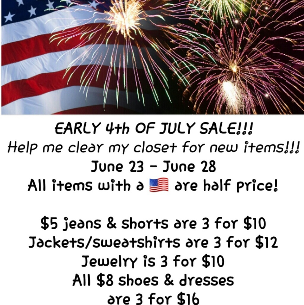 🇺🇸 CLEAR MY CLOSET SALE 🇺🇸